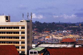 common view of ugandan cities